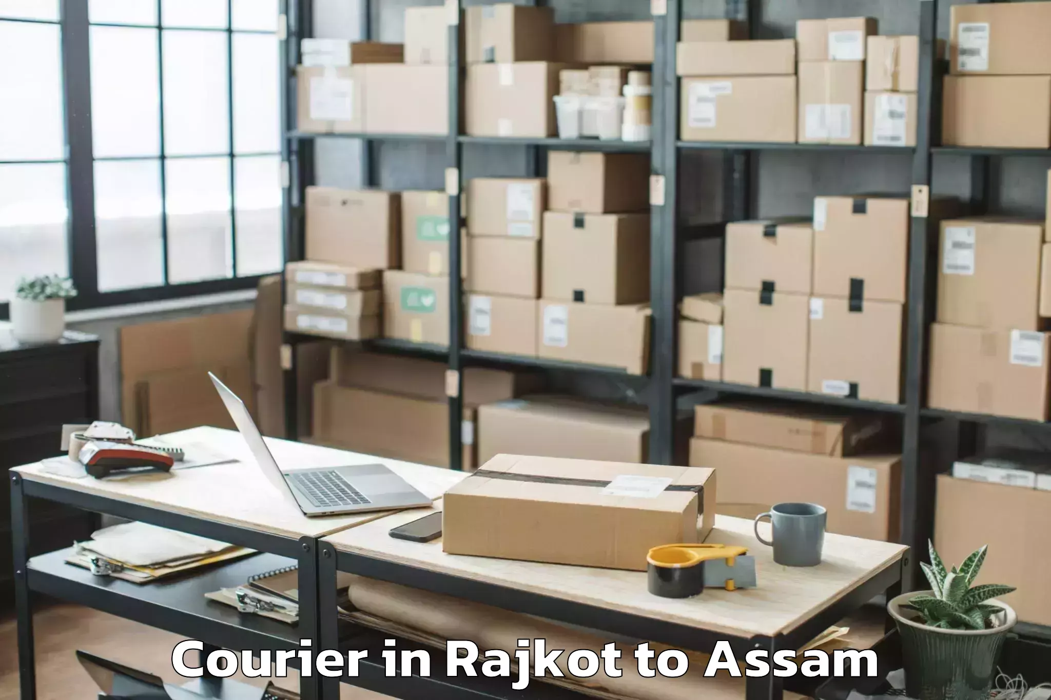 Professional Rajkot to Makum Courier